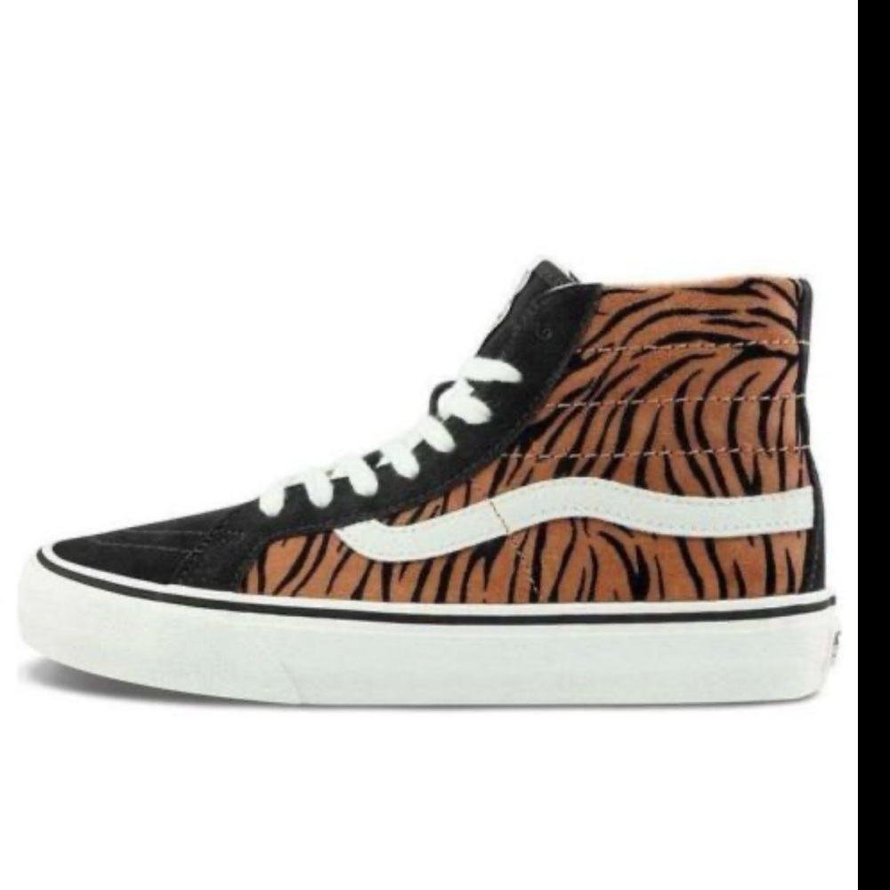 Vans Sk8-Hi 38 Decon SF Black Tiger Stripe Sneakers Size Women’s 5/kids 3.5